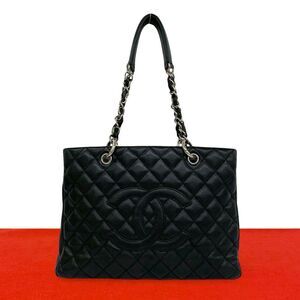 Chanel GST Caviar Leather Tote Bag